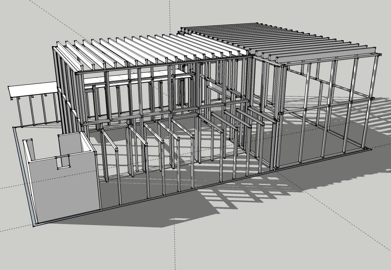 Tekening van het project